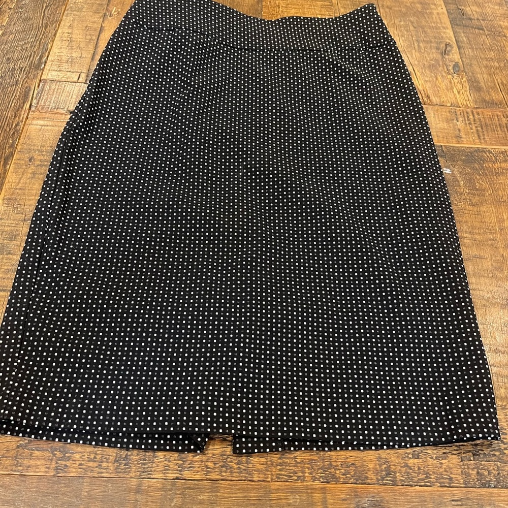 Elegant Black and White Polka Dot Skirt